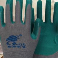 天盛轮胎质量6双 L 力士劳保N888轮胎王橡胶浸胶耐磨防滑舒适透气尼龙建筑工劳保手套