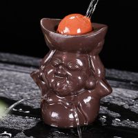 财从天降 紫砂茶宠摆件可养树皮金蟾茶具茶玩茶桌招财蟾蜍手工招财茶台配件