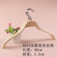 封油款]4012女装衣架 10个 实木儿童衣架童装店 防滑夹板复古木衣架裤夹 服装店衣架