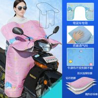 三层粉色海豚无口袋挂绳+弯梁款_ 弯梁摩托车挡风被夏季自行车防风防水电动车夏天防晒罩遮阳罩薄款