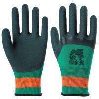 绿水鬼3双试用装 均码 手套劳保工作耐磨防滑挂胶橡胶乳胶发泡塑胶劳动透气防护胶皮手套