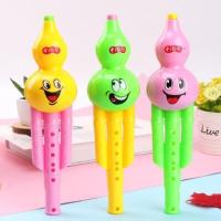 笑脸卡通[6孔葫芦丝][1个] 儿童卡通6孔C调葫芦丝竖笛小笛子创意初学自学宝宝乐器吹奏葫芦丝