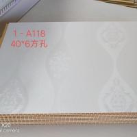 纳米石塑6毫米方孔 工程墙板扣板石塑护墙板PVC塑料全屋快装板集成墙面板材吊顶自装