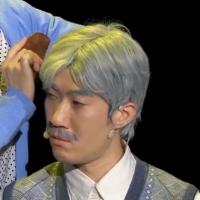 花白 成人款送胡子眼镜 男士中老年人老爷爷假发爸爸短卷发花白假发父亲头套演出表演道具