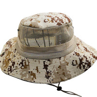 宋白网眼 均码58cm 户外迷彩渔夫帽子男士春夏天遮阳帽短檐钓鱼帽登山太阳帽防晒帽子