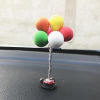 五彩气球 千与千寻无脸男公仔模型树脂工艺品汽车摆件饰品客厅创意生日礼物