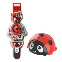 魔幻飘虫-红色 儿童回旋陀螺手表玩具指尖旋转桌面对战手指惯性小车减压益智手环