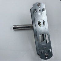 小50锁体+铝铜锁芯 30mm-50mm 通用型 带钥匙 室内门锁房间门卧室可调节免打孔不锈钢50面板门锁具配件通用型