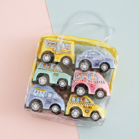 小汽车6款 6只袋装玩具男孩宝宝回力小汽车小车惯性工程车套装礼盒装送学生