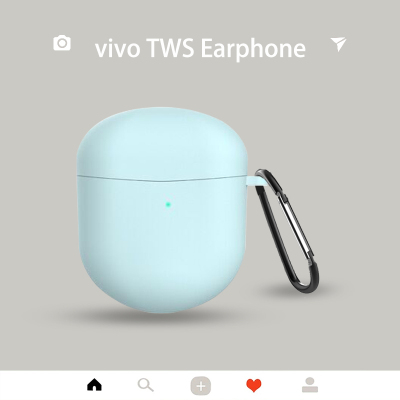 vivoTWS Earphone(天蓝色)收藏送挂钩 适用vivo TWS Neo真无线蓝牙耳机保护套vivotws1硅