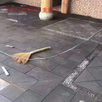 仿古中式庭院古建青砖地砖铺地方砖室内外复古砖片粘土青砖唐莲砖