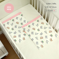 小汽车-粉色麻棉款2条装(45*35cm) 45x35cm 良良麻棉尿垫单婴儿防水防漏隔尿垫水洗大号夏季吸湿透气宝宝床单