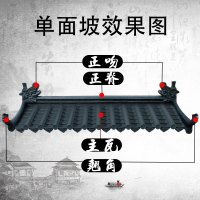 仿古瓦树脂瓦屋檐门头装饰瓦塑料瓦一体围墙瓦假青瓦屋顶琉璃瓦片