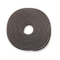 9×5mm:棕色(长5米) 冬季门窗缝隙防漏风保暖密封条推拉门自粘型胶条防撞防尘隔音毛条