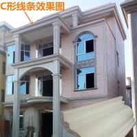屋檐线条模具欧式别墅檐线装饰磨具水泥罗马柱光板线条建筑模板