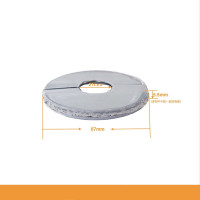 角阀盖可拆卸分体盖 不锈钢装饰盖龙头三角阀燃气热水器排烟管空调孔遮丑盖圆形分体式