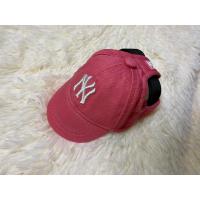 NY玫红[] 帽子S [7斤内小犬和大小猫] 狗狗棒球帽NY雪纳瑞mlb泰迪比熊柯基LA宠物帽子猫头盔露耳朵夏季