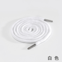 白色 衣服帽子拉绳子带金属扣卫衣带子抽绳个性帽带装饰系带帽绳腰绳裤