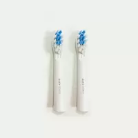 G32系列替换刷头护龈型2支白色 舒客舒克G3X系列 G32/G33 原装替换刷头成人声波电动牙刷软毛护龈