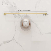 细圆管直型壁挂80 官方标配 铁艺服装店展示架上墙服装架女装店个性金色货架壁挂式正挂衣服架