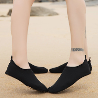 全黑 30 男女浮潜鞋潜水沙滩鞋防滑跑步机鞋赤足软鞋儿童涉水沙滩袜游泳鞋