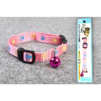 粉红色 颈围20-30厘米 小猫项圈颈带 宠物猫咪颈圈用品项链泰迪狗狗项圈 带铃铛