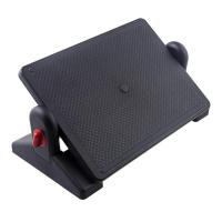 黑色 W22 人体工学可升降脚踏凳学生学习钢琴搁脚踏板儿童书桌搭放踩垫脚凳