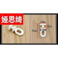乳白色 纳A(40个) 直轨窗轮滑轨窗帘轨道家用滑轮子货车床帘挂扣车窗帘弯轨浴帘配件