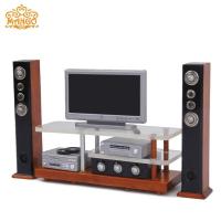 1:12娃娃屋模型dollhouse迷你家具 现代音响电视柜子套装家庭影院