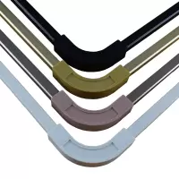 直角转角器[不通用] 单拍不发货 窗帘杆可弯轨道罗马杆铝合金明轨暗轨客厅窗帘轨道顶装单杆双杆