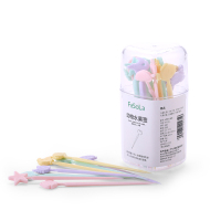 20枚装 水果叉套装水果签一次性家用叉子卡通可爱创意迷你点心甜品蛋糕叉