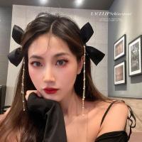 (一对价)公主的蝴蝶结发夹 重工蝴蝶结发夹奢华头帘夹刘海夹子发卡女夏季仙气精致发拤侧边夹