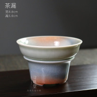 茶漏 古法盐烧茶漏|复古开片台湾茶滤高档过滤器家用陶瓷功夫茶具滤网