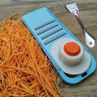 1.9mm细淡蓝+护手{赠削皮} 切菜神器插丝家用土豆丝切丝器擦丝神器擦子擦土豆丝黄瓜切丝神器