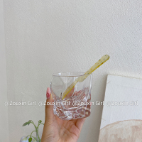 不规则玻璃杯 ins简约日式不规则方形玻璃水杯创意扭曲威士忌杯复古透明咖啡杯