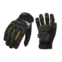 黑色/春秋薄款不防水 XS VGO 工作防护手套男冬季保暖防滑耐磨透气重型防撞劳防技师