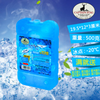 19.5*12*3厘米★500g★-20℃ 鹿牌蓝冰冰盒空调扇冰晶盒制冷保鲜冰袋钓鱼保温箱龙猫降温非注水