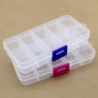 1个。长方形小盒子-颜色随机 亚克力透明饰品首饰收纳盒手链戒指项链耳钉长方形分隔塑料小盒子