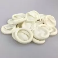 白色手指套指套约10只试用装 手指套防护劳保手指套防护劳保一次性纹绣静电无尘电子橡乳胶耐磨