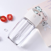 tritan材质白色 (耐摔防烫) 蛋白粉摇摇杯代餐奶昔杯子大容量懒人电动搅拌杯随身便携夏喝水杯