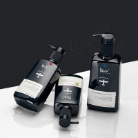 黑色 海洋香型 320ml b2v墨藻丝滑修护洗发膏抚平毛躁滋养补水蓬松护发素洗发水家庭装