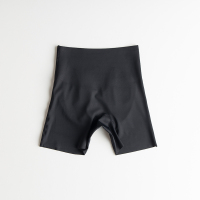 黑色 M 无痕高腰收腹提臀内裤二合一安全裤女士防走光不卷边蜜桃臀平角裤