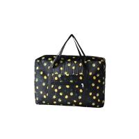 黑色柠檬(单层薄款)-J11 大 折叠旅行大容量衣物包行李箱上的行李包可套拉杆短途包收纳袋单肩