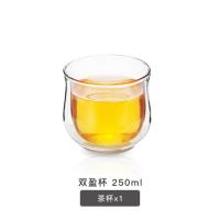 1个250ml 雅风家用透明玻璃杯耐高温玻璃小茶杯家用功夫茶杯把手6只套装