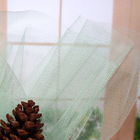 硬网抹茶绿 1米 硬网纱裙撑蓬蓬裙造型网毕业设计师网布白色六角头饰婚纱装饰纱布