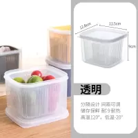 透明 分格葱花保鲜盒厨房冰箱专用水果蔬菜盒子沥水葱姜蒜收纳盒葱盒