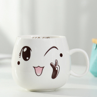 萌杯-胜利-单杯 12星座马克杯不带盖勺大容量日式陶瓷水杯家用办公男女情侣一对