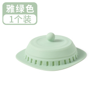绿色 毛发过滤网硅胶浴室下水道防头发堵塞浴缸卫生间地漏过滤网防毛发