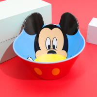 米奇 迪士尼儿童饭碗防摔防烫可爱男童女童学生宝宝食饭碗大容量不生锈