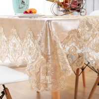 奢华米色 70*70CM(含花边) 客厅奢华欧式长方形餐桌布茶几桌布复古简约现代台布布艺遮盖盖巾